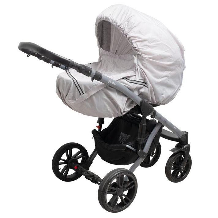 NEW BABY - Pláštenka na kočík Basic sivá