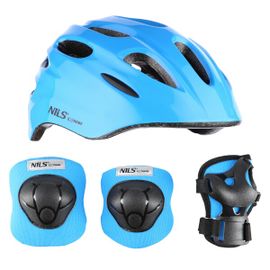 NILS - Helma s chráničmi Extreme MTW01+H210 modrá, XS