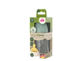 NIP - CHERRY GREEN fľaša PP, široká, kaučuk-M, 260ml, chlapec