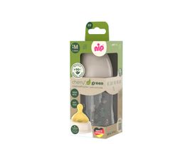 NIP - CHERRY GREEN fľaša PP, široká, kaučuk-M, 260ml, dievča