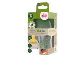 NIP - CHERRY GREEN fľaša sklo, široká, kaučuk-S, 120ml, chlapec