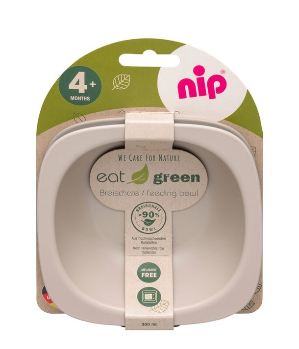 NIP - GREEN line miska, 2ks, grey/grown