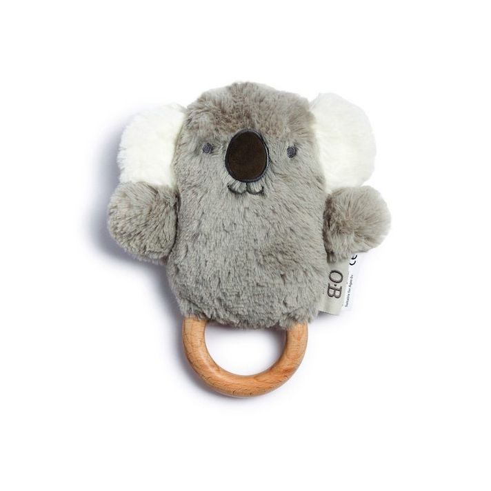 O.B. DESIGNS - Plyšová hrkálka koala, Grey