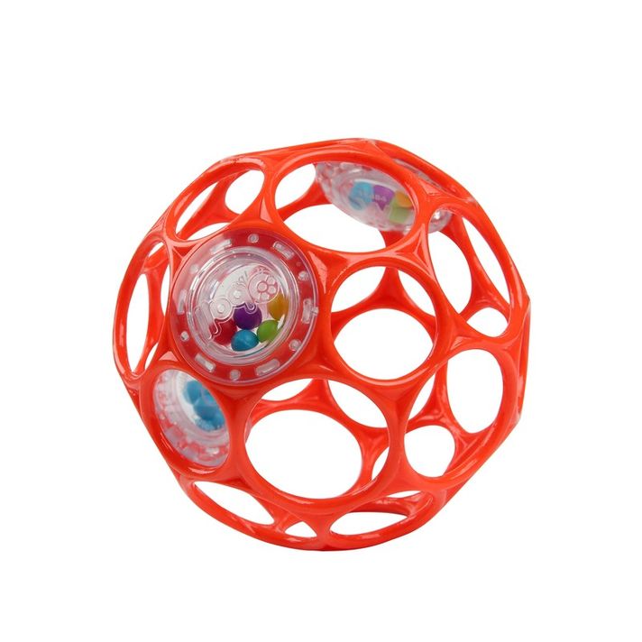 OBALL - Hračka RATTLE 10 cm orange 0m+