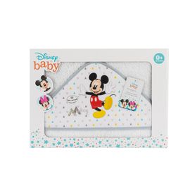 INTERBABY - Osuška froté MICKEY - BIELO/SIVÁ