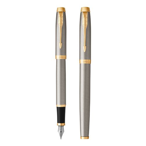 PARKER - Pero plniace IM Brushed Metal GT -F-