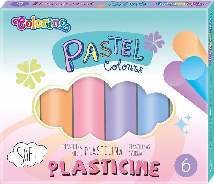 PATIO - Colorino plastelína Pastel 6 farieb