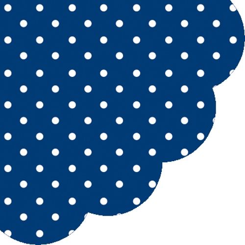 PAW - Obrúsky R 32 cm Dots Dark Blue