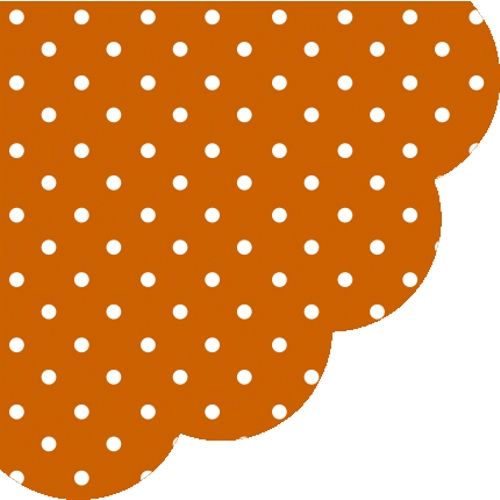 PAW - Obrúsky R 32 cm Dots Terracotta