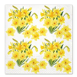 PAW - Obrúsky TaT 33x33cm Daffodills Bouquets