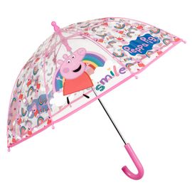 PERLETTI - Detský dáždnik PEPPA PIG Transparent, 75107
