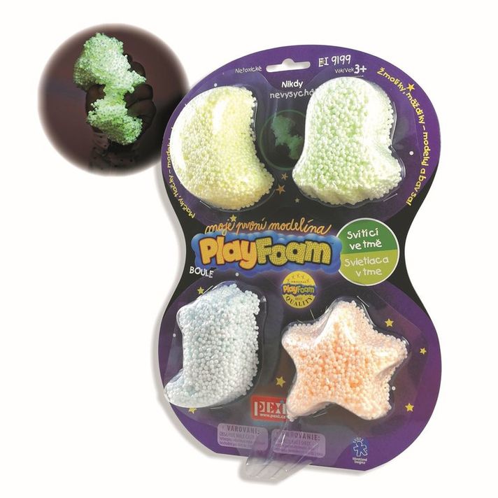 PEXI - Playfoam Boule 4Pack-svietiaci (Cz/Sk)