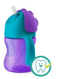 PHILIPS AVENT - Avent hrnček 200ml s ohn.slamkou dievča