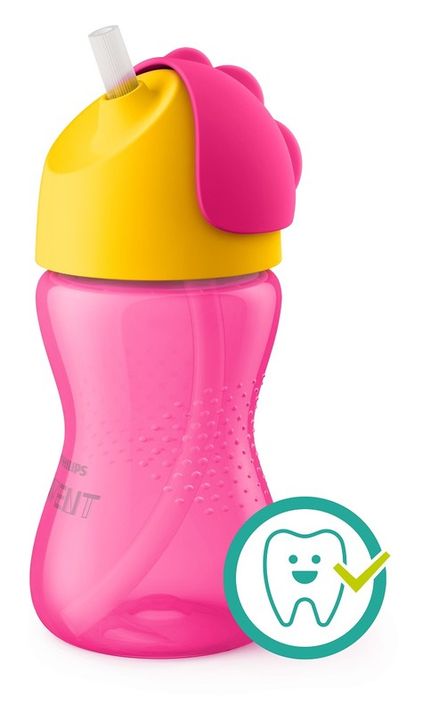 PHILIPS AVENT - Avent hrnček 300ml s ohn.slamkou dievča