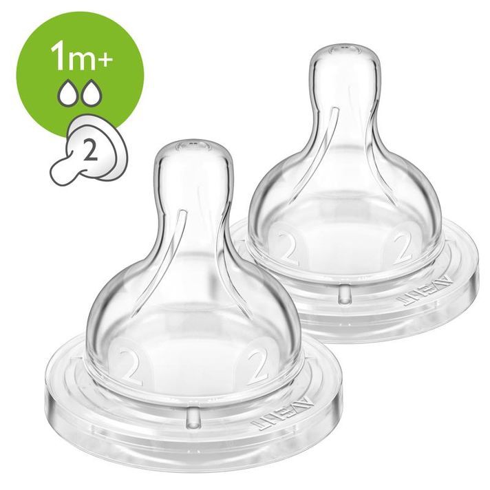 PHILIPS AVENT - cumlík Klasik 2 otvory od 1 m 2 ks