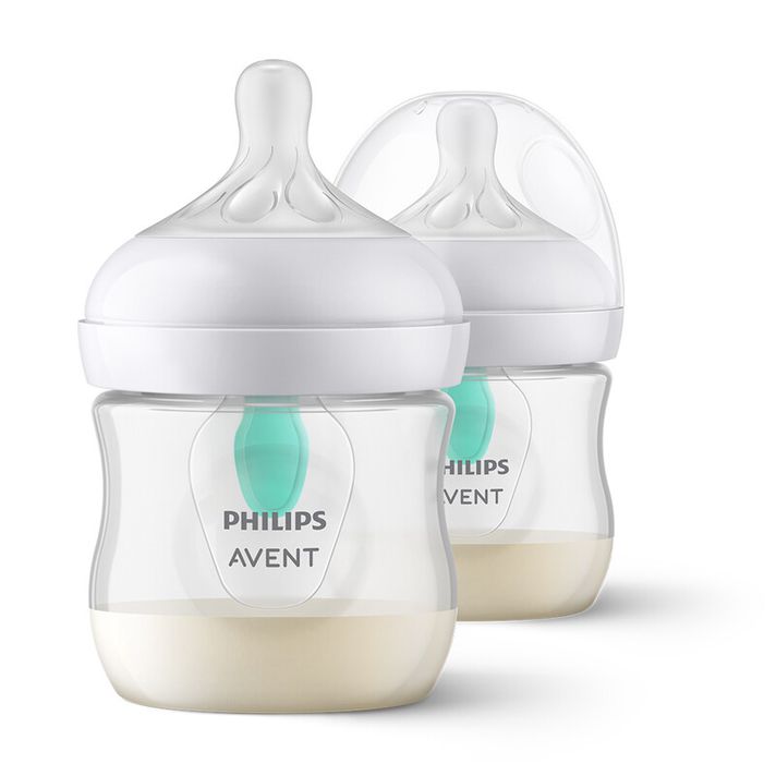 PHILIPS AVENT - Fľaša Natural Response s ventilom AirFree 125 ml, 0m+ 2 ks