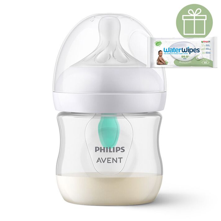 PHILIPS AVENT - Fľaša Natural Response s ventilom AirFree 125 ml, 0m++WW Soapberry 60ks