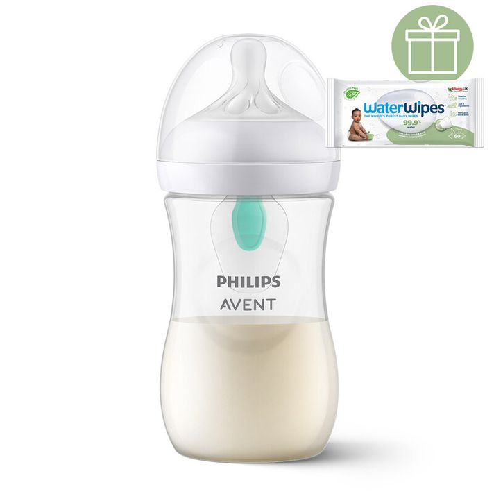 PHILIPS AVENT - Fľaša Natural Response s ventilom AirFree 260 ml, 1m++WW Soapberry 60ks