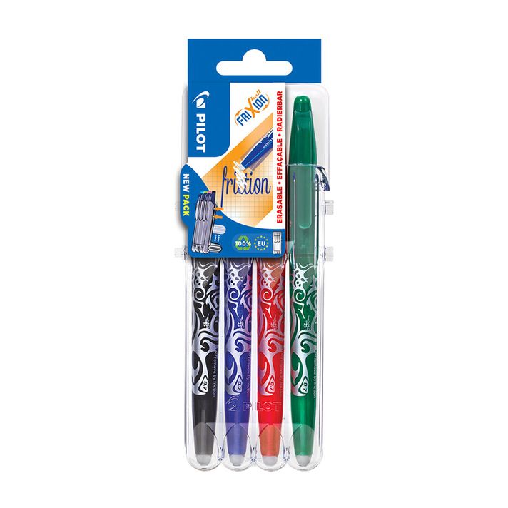 PILOT - Roller gumovací Frixion Ball 0,7 mm, Set2Go Basic sada 4 ks