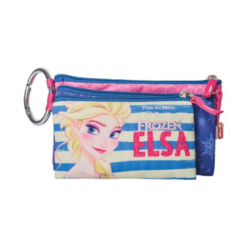 PLAY BAG - Puzdro na perá XL3 Frozen, pruhy Elsa