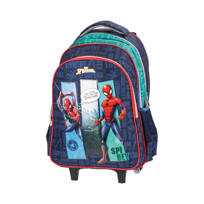 PLAY BAG - Školský batoh na kolieskach URBAN - Spider Man