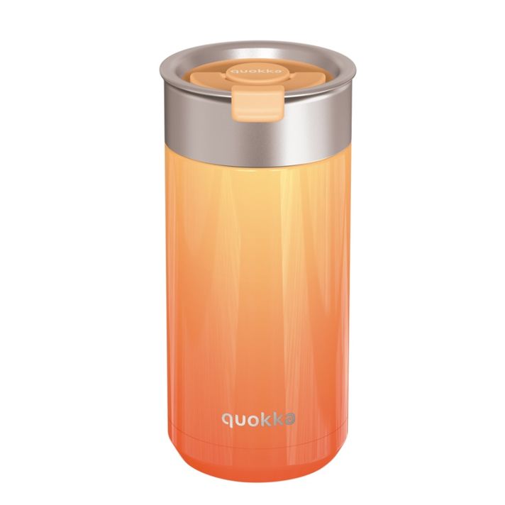 QUOKKA - Boost, Nerezový termohrnček so sitkom APRICOT ORANGE, 400ml, 40081