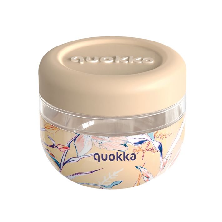 QUOKKA - Bubble, Plastová nádoba na jedlo VINTAGE FLORAL, 500ml, 40125