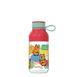 QUOKKA - KIDS Plastová fľaša s pútkom HAPPY, 430ml, 40155