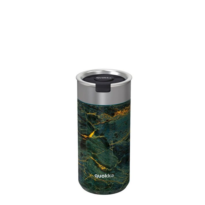 QUOKKA - Nerezový termohrnček so sitkom GREENSTONE, 400ml, 40073