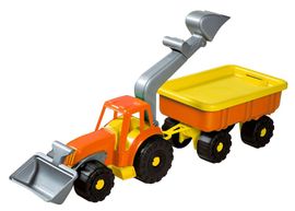 ANDRONI - Traktorový nakladač s vlekom Power Worker - dĺžka 58 cm oranžový