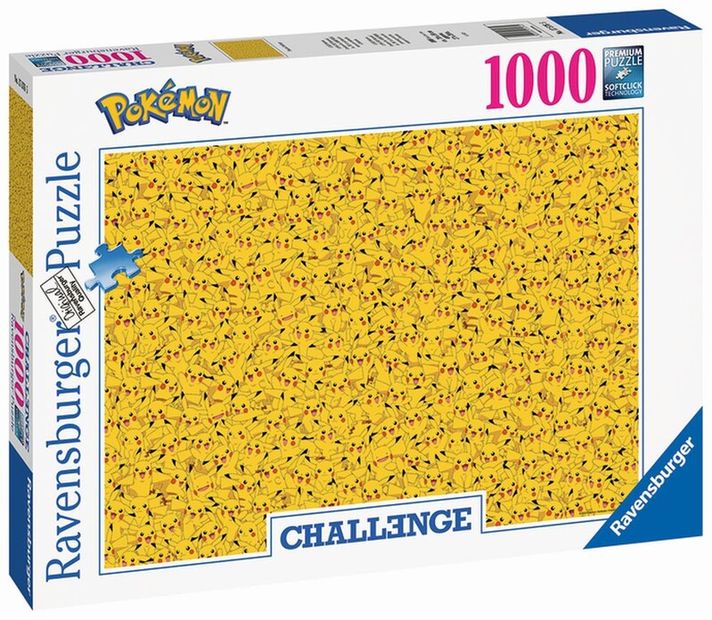 RAVENSBURGER - Challenge Puzzle: Pokémon Pikachu 1000 dielikov