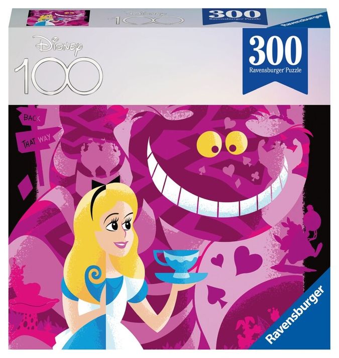 RAVENSBURGER - Disney 100 rokov: alica v krajine zázrakov 300 dielikov