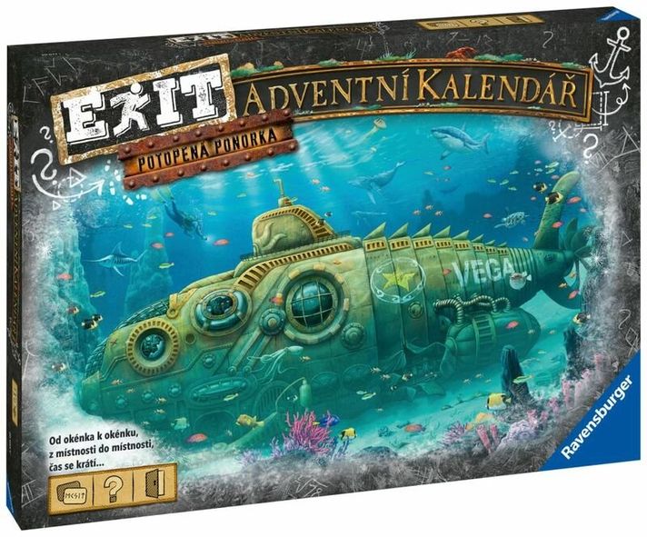 RAVENSBURGER - EXIT Adventný kalendár Ponorka - česká verzia