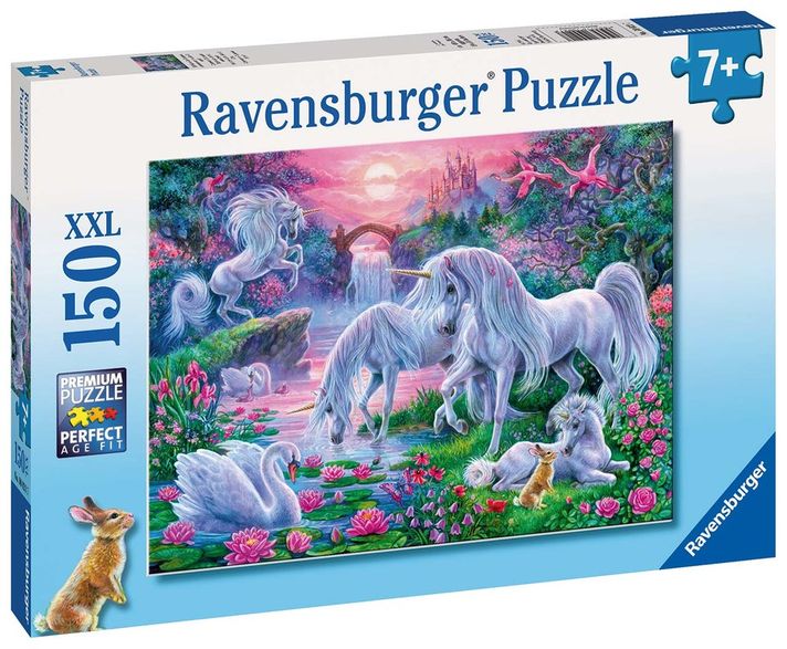 RAVENSBURGER - Jednorožci pri západe slnka; 150 dielikov