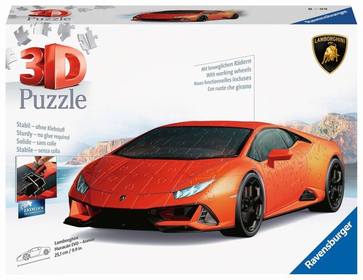 RAVENSBURGER - Lamborghini Huracán Evo oranžové 108 dielikov