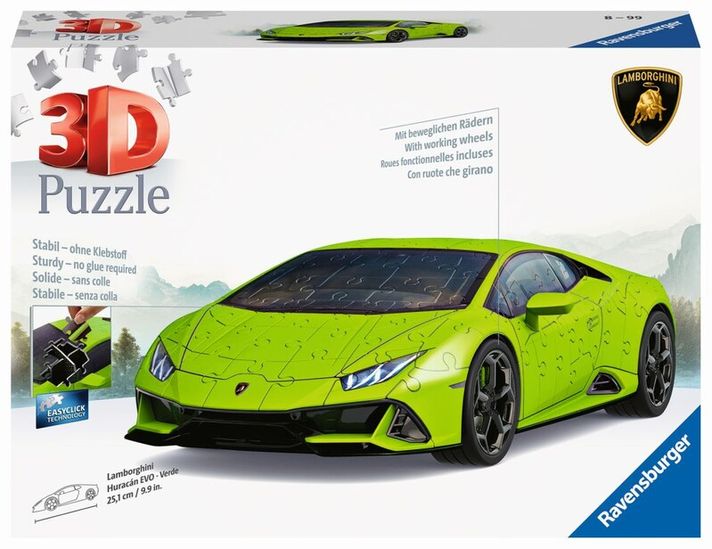 RAVENSBURGER - Lamborghini Huracán Evo zelené 108 dielikov