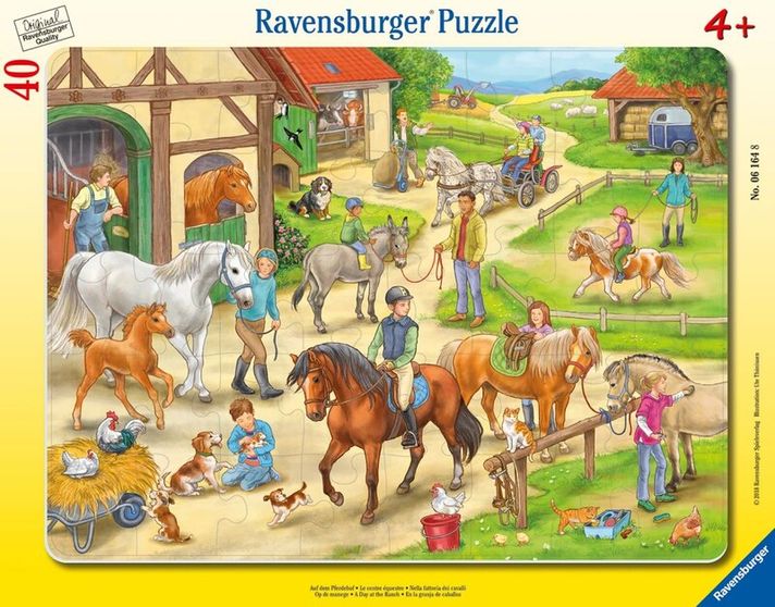 RAVENSBURGER - Na konskej farme 40 dielikov