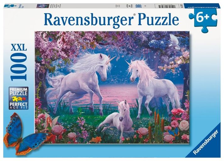 RAVENSBURGER - Prekrásni jednorožci 100 dielikov