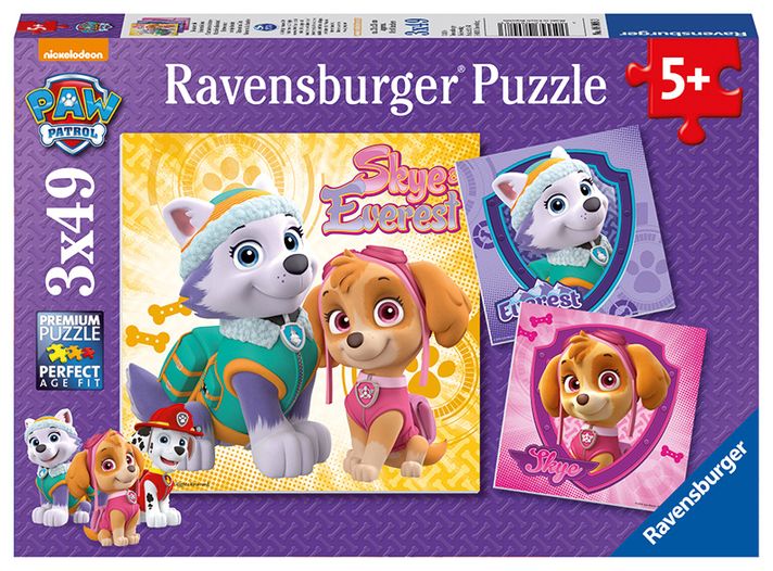 RAVENSBURGER - Tlapková Patrola 3X49 dielikov