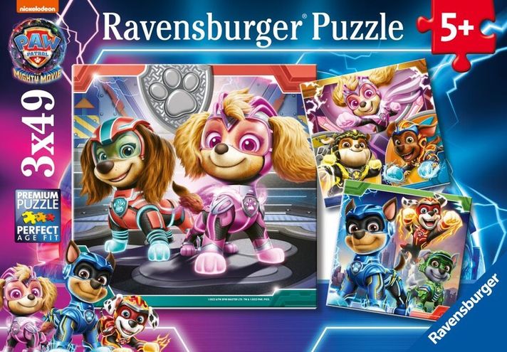 RAVENSBURGER - Tlapková patrola vo veľkom filme 3x49 dielov