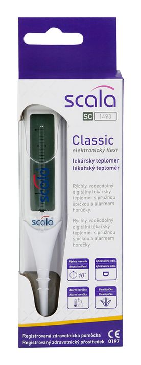 SCALA - SC 1493 Classic digitálny teplomer s flexibilnou špičkou - s displejom ortuťového teplomera