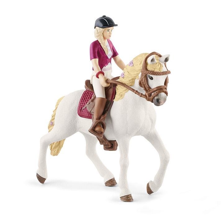 SCHLEICH - Blondína Sofia s pohyblivými kĺbmi na koni