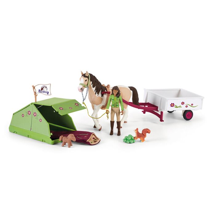 SCHLEICH - Sarah s koníkom a zvieratkami kempujú