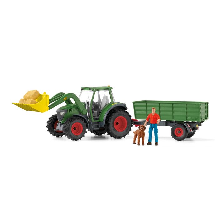 SCHLEICH - Traktor s vlekom