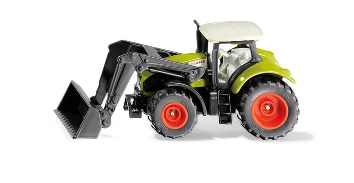 SIKU - Blister - traktor Claas Axion s predným nakladačom