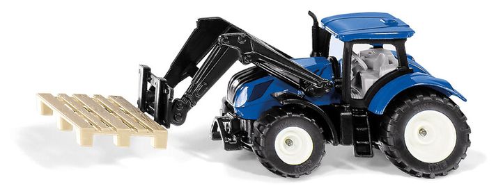 SIKU - Blister - traktor New Holland s paletovými vidlami a paletou