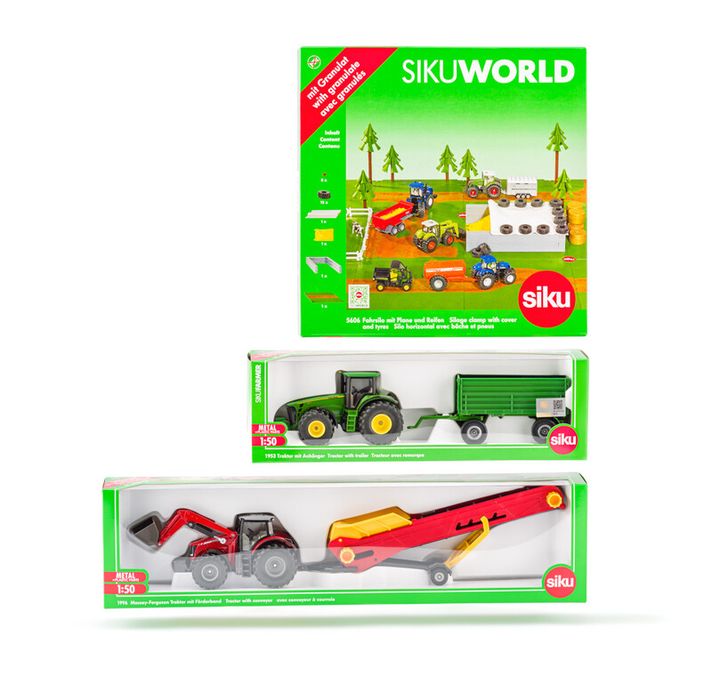SIKU - Farmer - set poľnohospodárske stroje B, 1:50