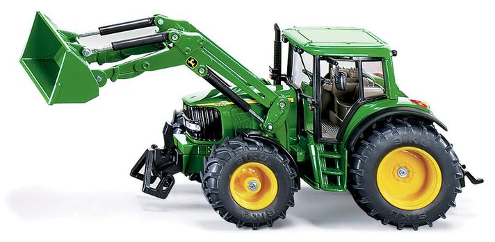 SIKU - Farmer - Traktor John Deere s čelným nakladačom, mierka 1:32