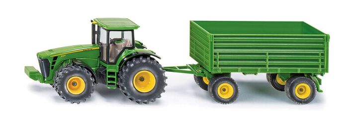 SIKU - Farmer - traktor John Deere s vlekom, 1:50