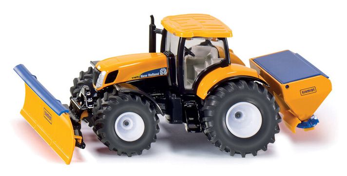 SIKU - Super - Traktor s prednou radlicou a sypačom soli, 1:50